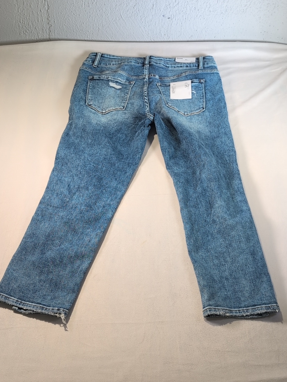 Vervet Jeanne High-Rise Stretch Slim Straight Jeans Acid Wash Size 32 - Picture 14 of 15